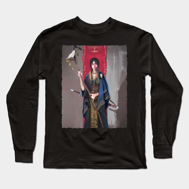 artistic Legacy of Berber Women Long Sleeve T-Shirt by lounesartdessin